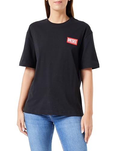 Diesel Damen Etikett T-Shirt, 9XX, X-Large von Diesel