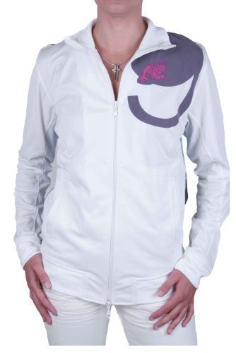 Diesel Damen Jacke Sportjacke Flins Felpa Weiß (M) von Diesel