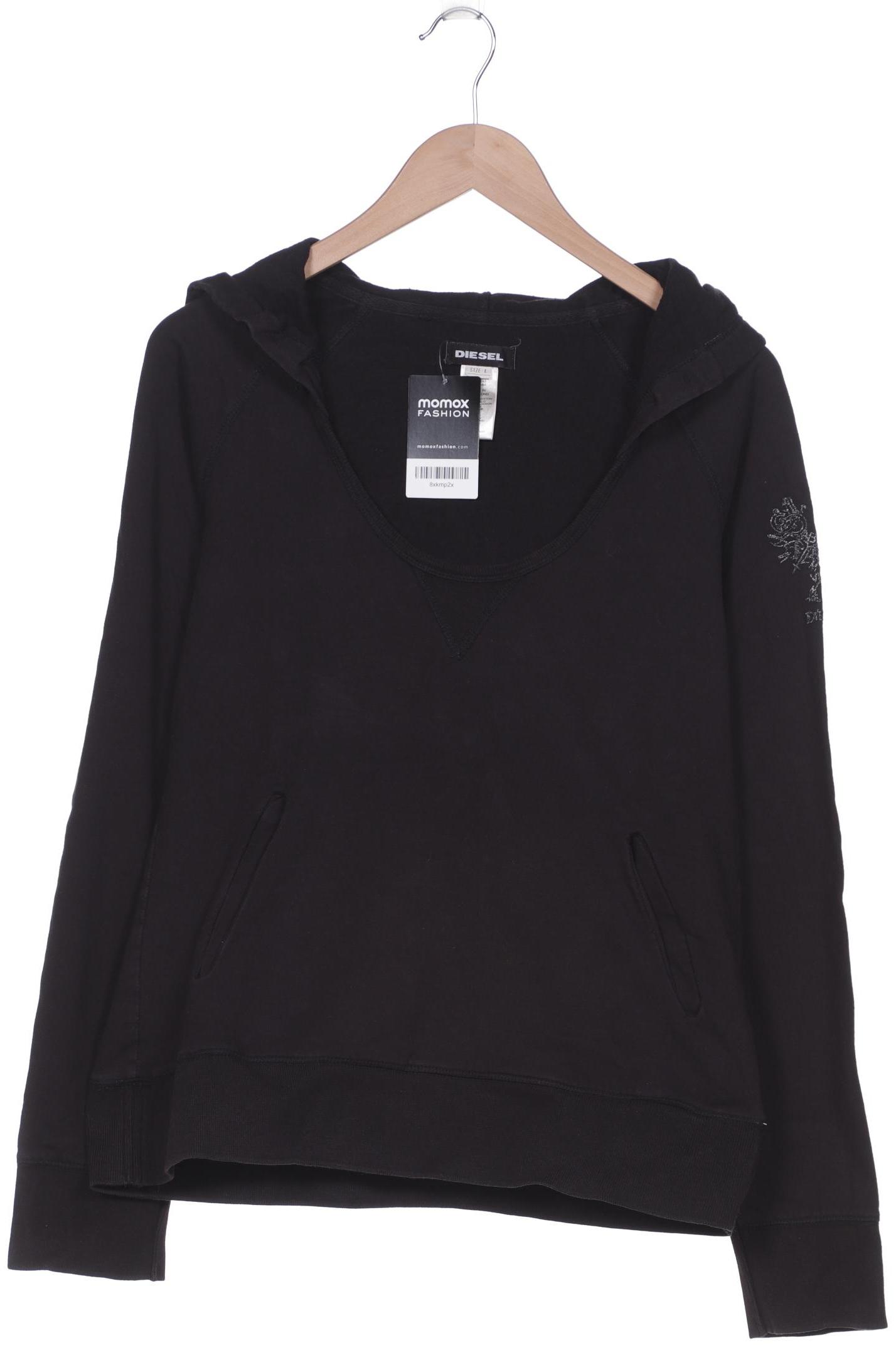 Diesel Damen Kapuzenpullover, schwarz von Diesel