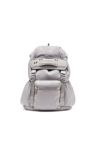 Diesel Damen Monogramm Nylon Mono S X Rucksack, Grau (Frost Gray) von Diesel