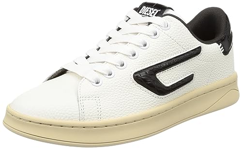 Diesel Damen S-Athene Sneaker, White/Black-H1527, 37 EU von Diesel