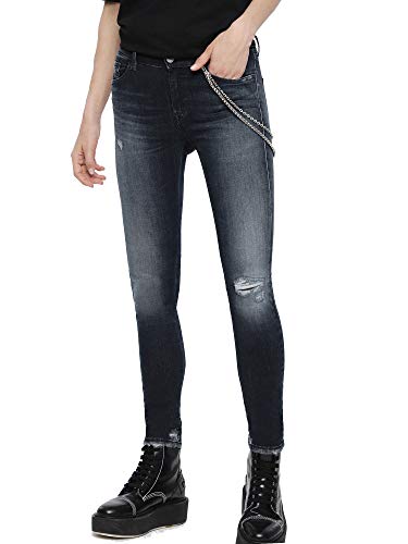 Diesel Damen SLANDY Skinny Jeans, Blau (Blau 01), 24W / 32L von Diesel