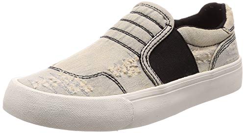 Diesel Damen Slipper Schlüpfschuhe Jeans S-FLIP SO W (Black - Denim Blue, Numeric_39) von Diesel