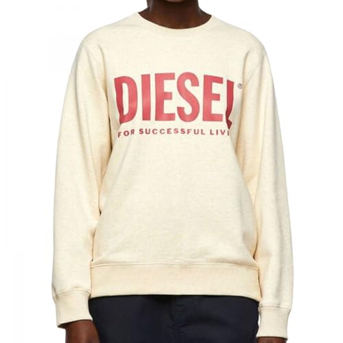 Diesel Damen-Sweatshirt, Beige, Fangs, Größe M, beige von Diesel