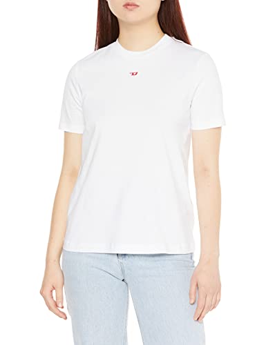 Diesel Damen T-Reg-d T-Shirt, Hellweiß, XXS von Diesel