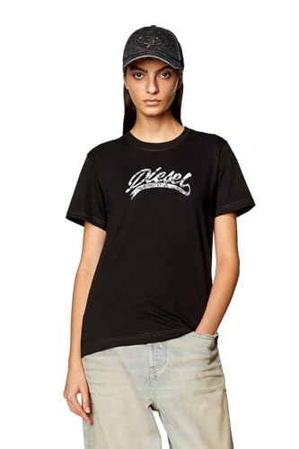 Diesel_T-REGS-N8 Maglietta_Shirt_Schwarz_XS von Diesel