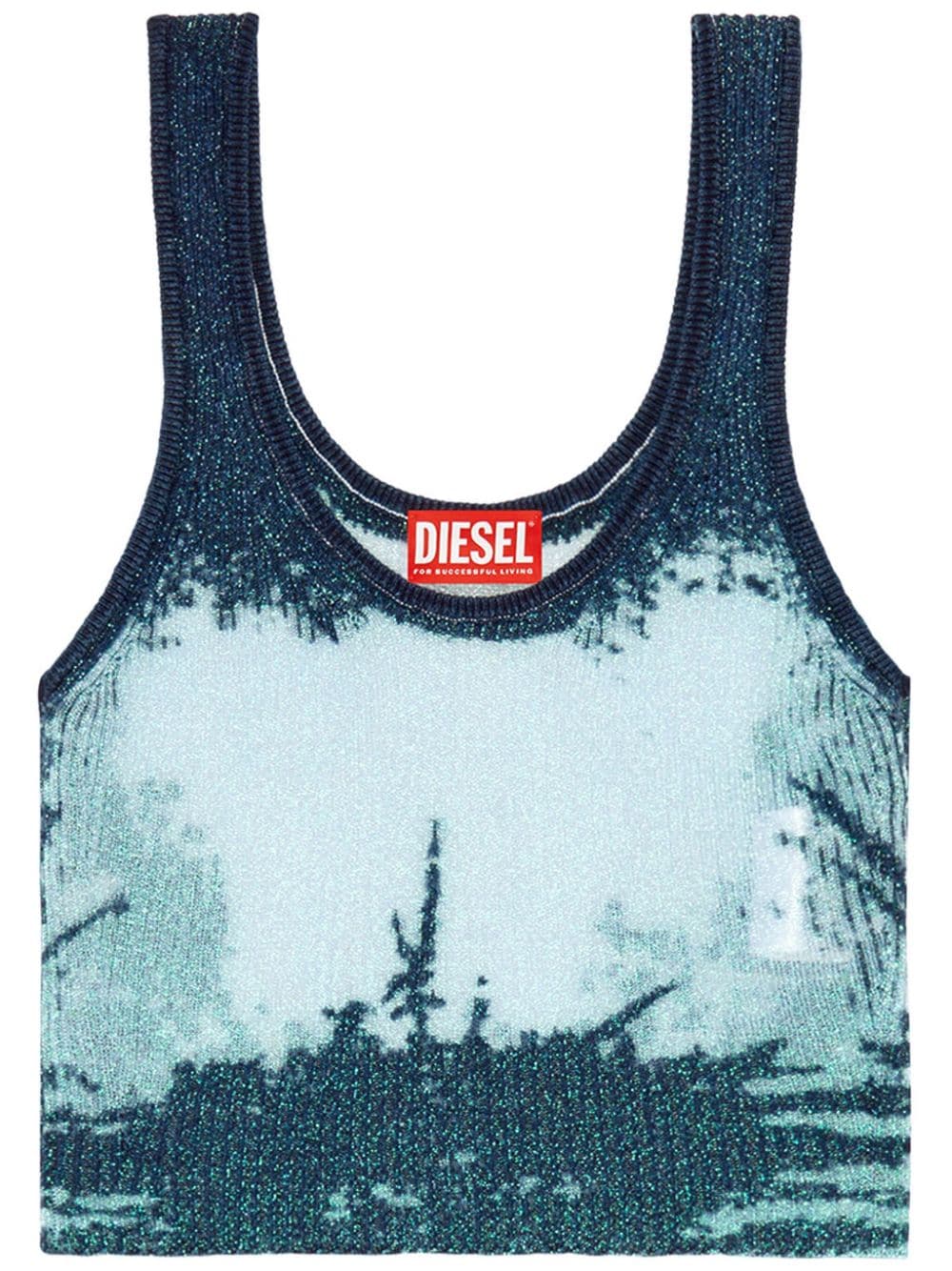 Diesel Deidrina Lurex-Top - Blau von Diesel