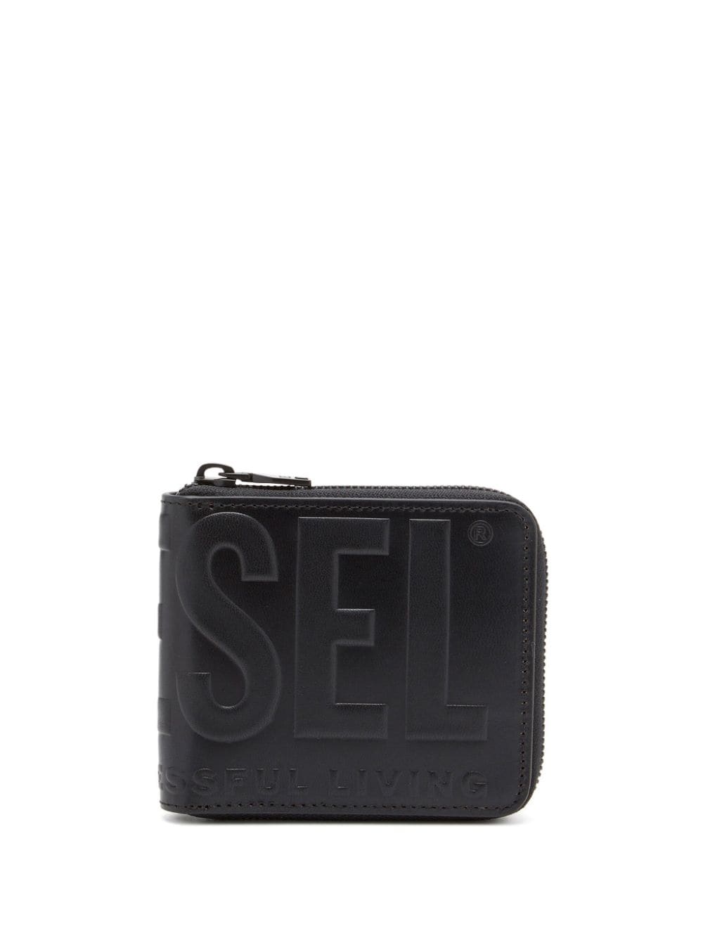 Diesel Dsl 3d Bi-Fold Coin Zip Xs Portemonnaie - Schwarz von Diesel