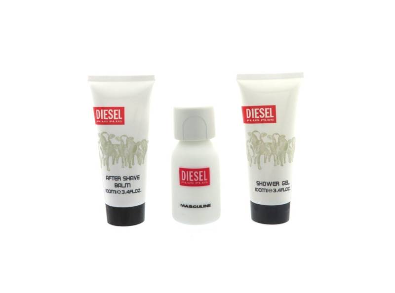 Diesel Eau de Toilette Diesel Plus Plus Masculine Set 75ml EDT Spray + 100ml SGl + 100ml ASB von Diesel