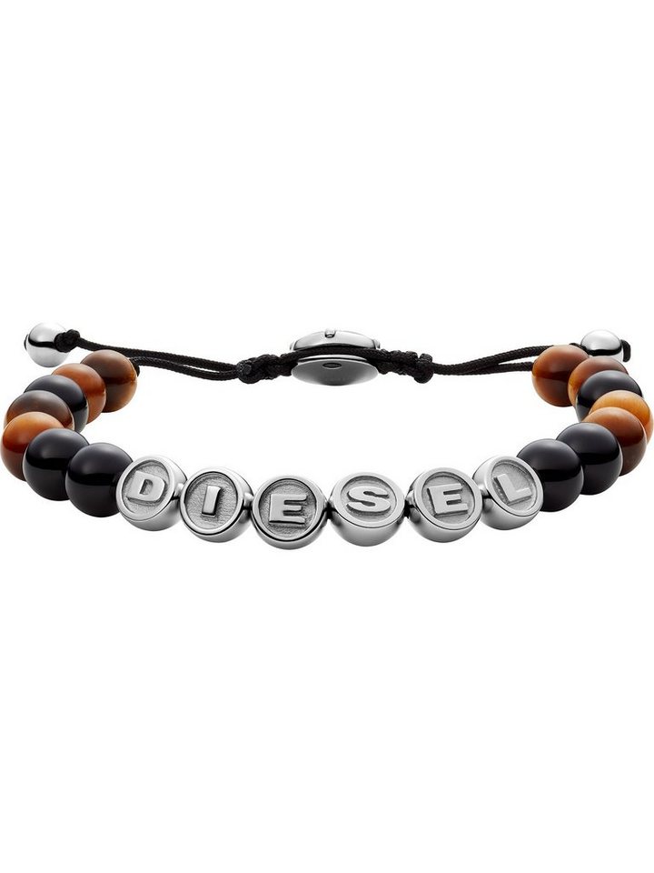 Diesel Edelstahlarmband Diesel Herren-Armband Farbstein, Edelstahl, Modern von Diesel