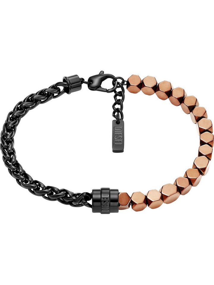 Diesel Edelstahlarmband Diesel Unisex-Armband Edelstahl Hämatit von Diesel