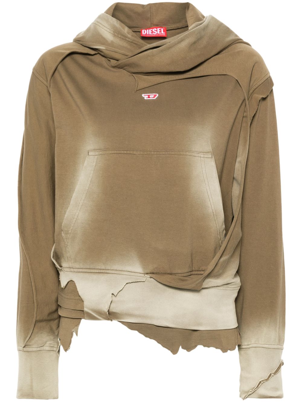 Diesel F-Maite Hoodie aus Baumwolle - Braun von Diesel