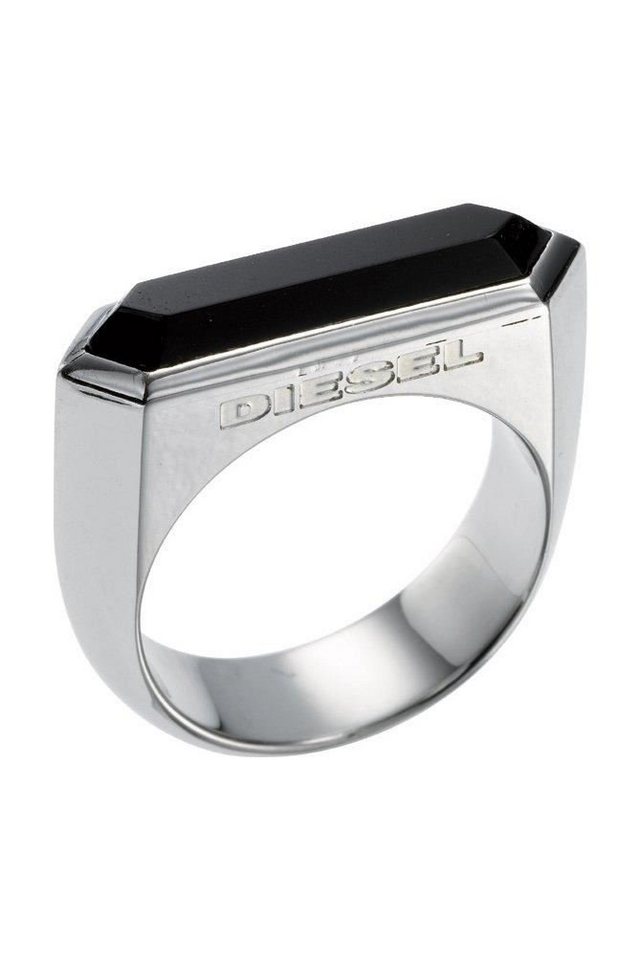 Diesel Fingerring DX0103040510, aus Edelstahl, Silber, Größe 59 (18,8cm) von Diesel