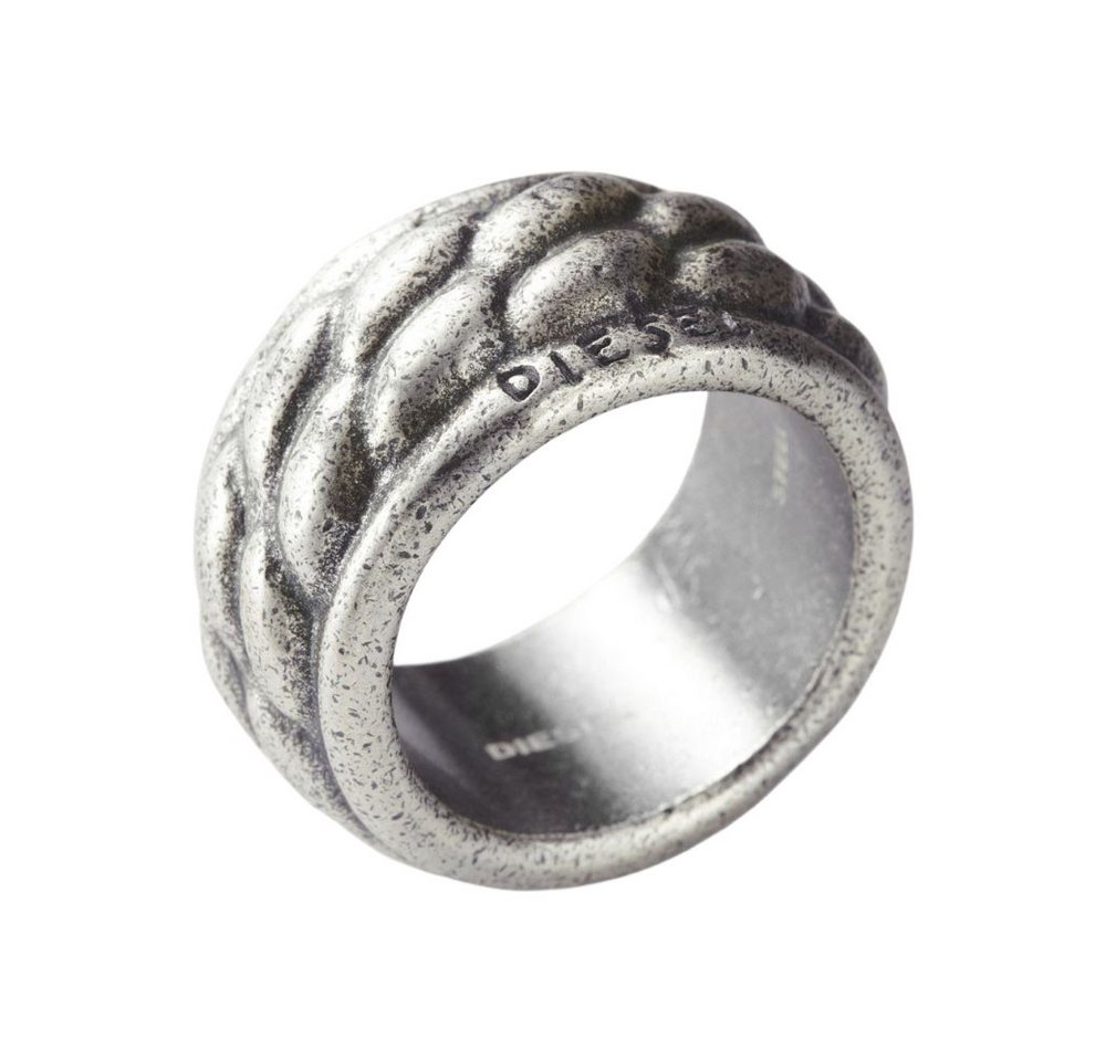 Diesel Fingerring DX0634040510, aus Edelstahl, Silber, Vintage, Größe: 59 (18,8mm) von Diesel