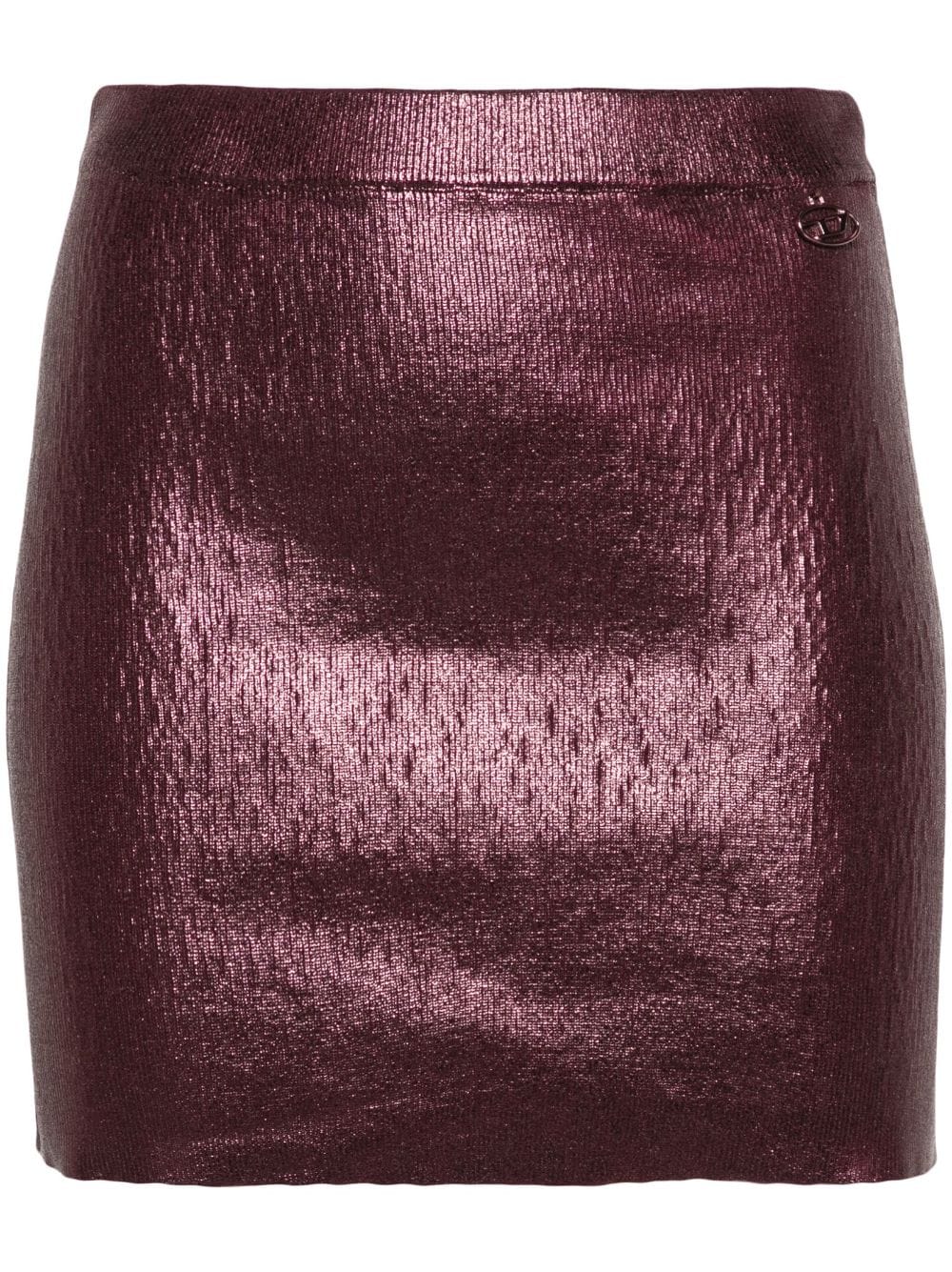 Diesel Folierter BR-M-Onerva Minirock - Violett von Diesel