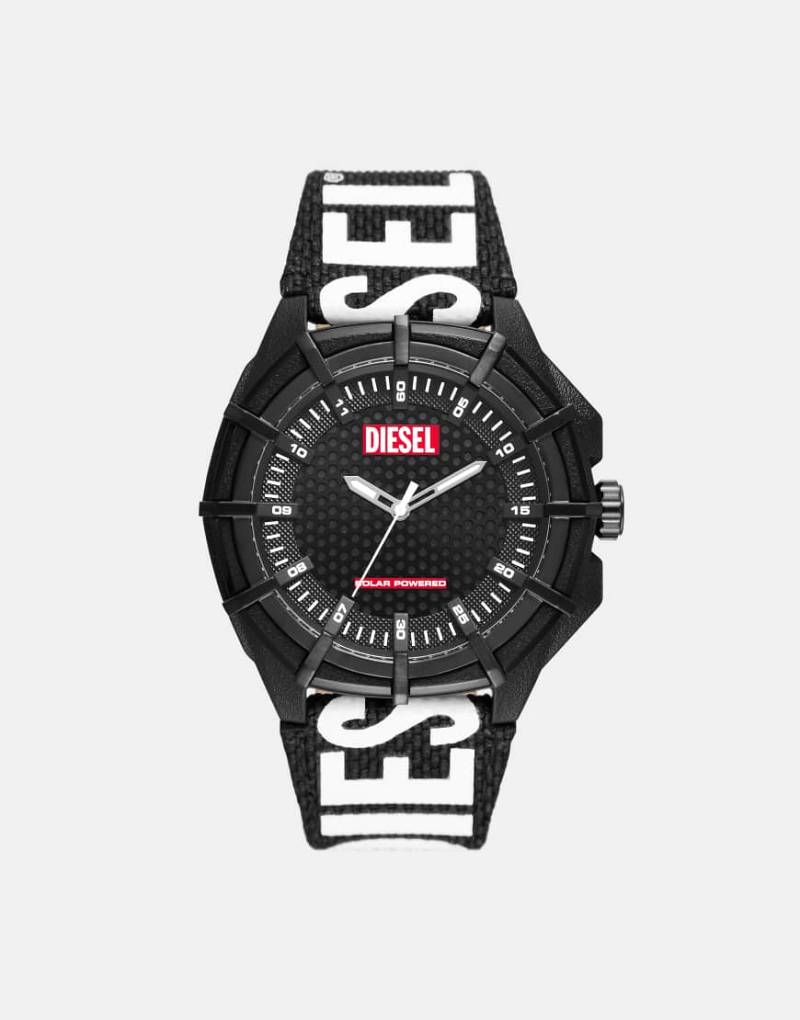 Diesel - Framed Rpet - Solarbetriebene Herrenuhr in Schwarz von Diesel