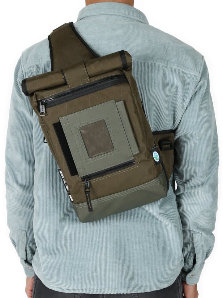 Diesel Freizeitrucksack One Shoulder Rolltop Rucksack - KOGA Khaki Grün von Diesel