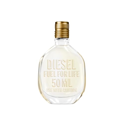 Diesel Fuel For Life Parfüm Herren| Eau de Toilette| Männer Parfum| Parfume Men| Herrenparfum| Diesel Parfum Männer| Natural Spray| Frischer und holziger Duft | 50ml Aloe Vera von Diesel