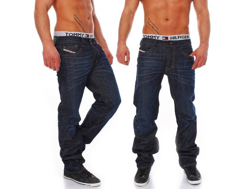 Diesel Gerade Jeans Diesel Herren Jeans Larkee Regular Straight 5-Pocket-Style von Diesel