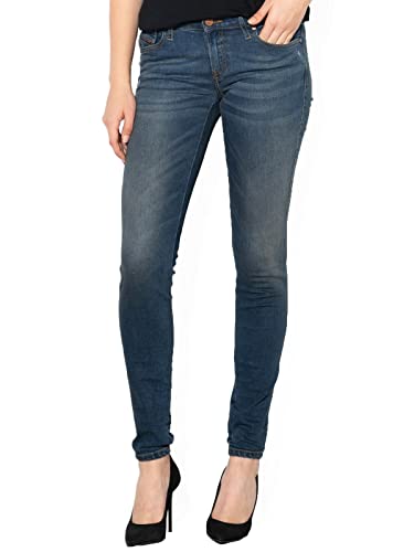 Diesel Gracey Jeans Damen Blau - DE 32/34 (US 25/32) - Röhrenjeans von Diesel