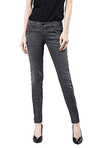 Diesel Damen Jeans Grupee 0674J Skinny Super Slim (DE/NL/SE/PL, Bundweite & Schrittlänge, 24, 30, Grau) von Diesel