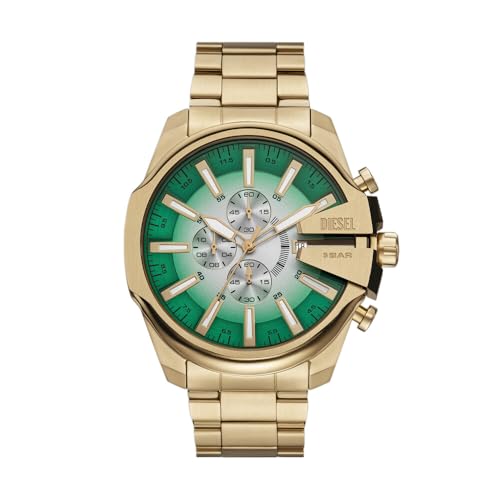 Diesel Herren Analog Quarz Uhr mit Edelstahl Armband DZ4684 von Diesel