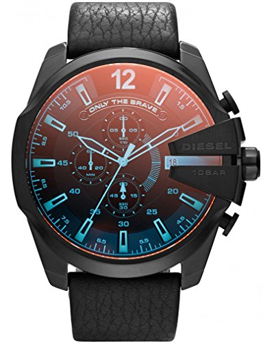 Diesel Herren Analog Quarz Uhr mit Leder Armband 8.43124E+12 von Diesel