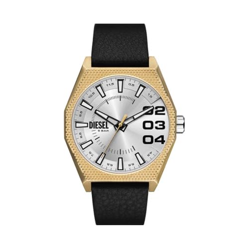 Diesel Herren Analog Quarz Uhr mit Leder Armband DZ2219 von Diesel