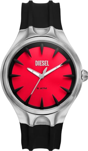 Diesel Herren Analog Quarz Uhr mit Silikon Armband DZ2202 von Diesel