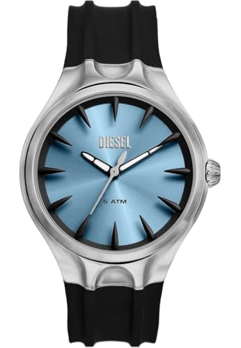 Diesel Herren Analog Quarz Uhr mit Silikon Armband DZ2216 von Diesel