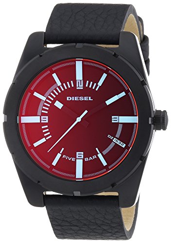 Diesel Herren-Armbanduhr XL Analog Quarz Leder DZ1632 von Diesel