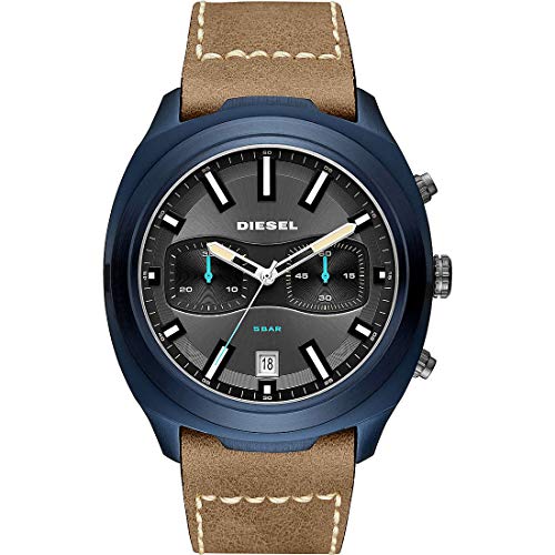 DIESEL Herren Chronograph Quarz Uhr mit Leder Armband DZ4490 von Diesel