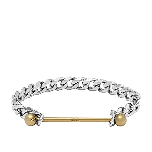 Diesel Armband Für Männer Stahl, Länge: 180mm, Breite: 8.5mm Silber Edelstahlarmband, DX1410931 Diesel Armband Für Männer Stahl, Länge: 180mm, Breite: 8.5mm Silber Edelstahlarmband, DX1410931 von Diesel
