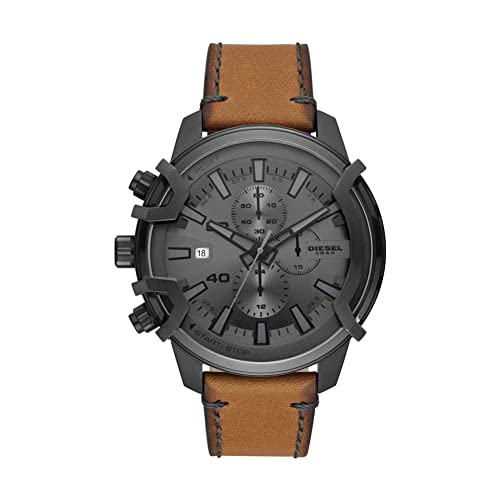 Diesel Herren Griffed Chronograph, Gehäusegröße 46 mm, Edelstahluhr von Diesel