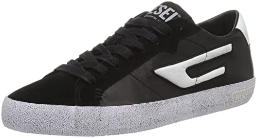 DIESEL Herren Leroji Sneakers, Black/White-H1532 Low, 46 EU von Diesel