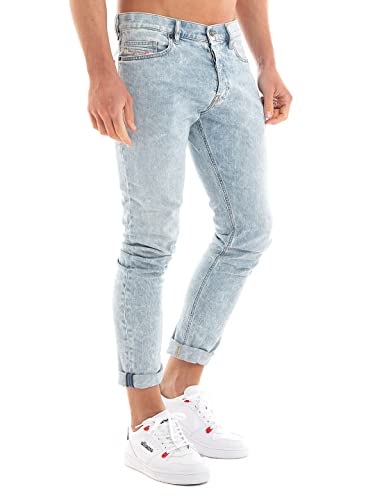 Diesel - Herren Low Waist Slim Fit Stretch Jeans Hellblau - D-Luster 0GDAM, Größe:W33, Länge:L32 von Diesel