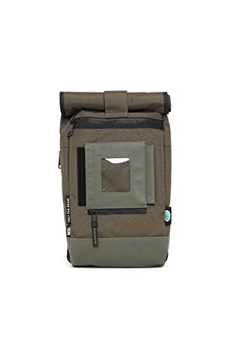 Diesel - Herren One Shoulder Rucksack mit Rolltop Schultertasche - KOGA Khaki, Farbe:Grün von Diesel
