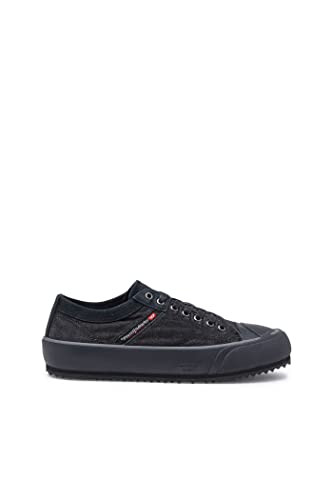 DIESEL Herren Prinzip Sneakers, Black/Pewter-H1645, 45 EU von Diesel