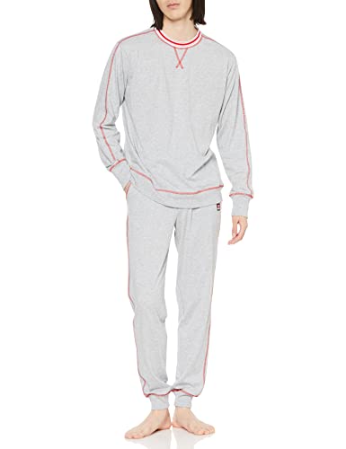 Diesel Herren Pyjamaset, Grey Melange (No Bros)-9cb Long, L von Diesel