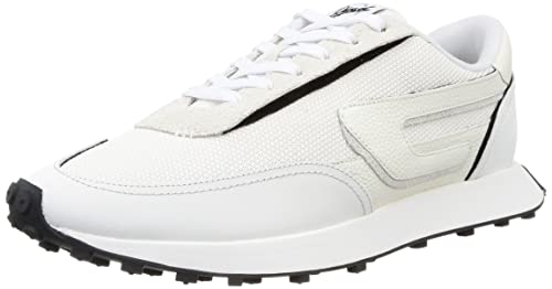 DIESEL Herren Racer Sneakers, White/Black-H1527, 42 EU von Diesel