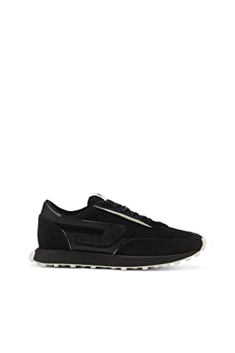 DIESEL Herren Racer Sneakers, Black/White-H1532, 45 EU von Diesel