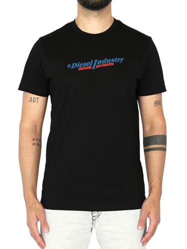 Diesel - Herren Rundhals Slim Fit T-Shirt - T-Diegor New Industries, Größe:L Diesel - Herren Rundhals Slim Fit T-Shirt - T-Diegor New Industries, Größe:L von Diesel