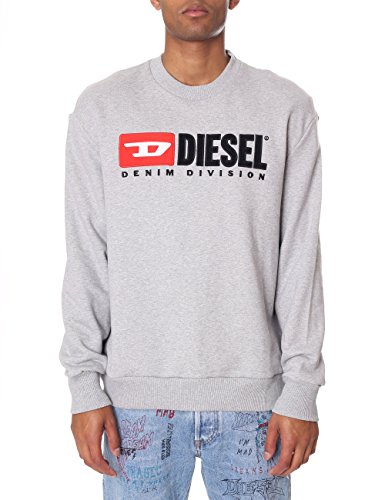 Diesel Herren S-Crew-Division SWEA Sweatshirt, Grau (Grey 912), Large (Herstellergröße: L) von Diesel