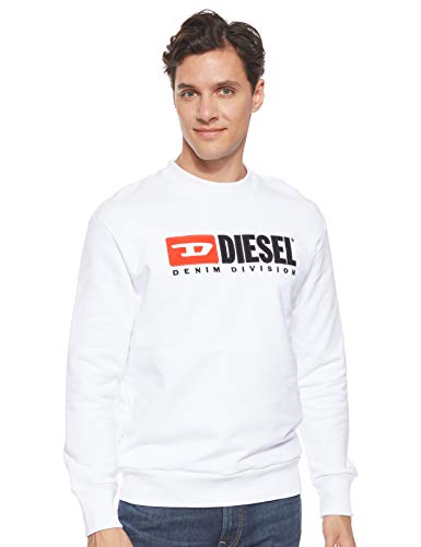 Diesel Herren S-Crew-Division SWEA Sweatshirt, Weiß (White 100), (Herstellergröße: XX-Large) von Diesel