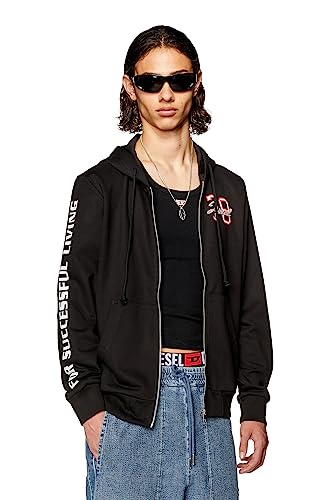 Diesel Herren S-Gymnastik-Hood-Zip-k9 Kapuzenpullover, 9xx-0hayt, L von Diesel