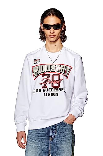 Diesel Herren S-gymnast-k36 Sweatshirt mit Rundhalsausschnitt, 100-0 Stunden, M von Diesel