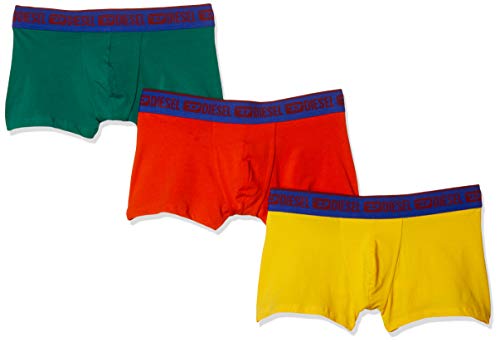 Diesel Herren Shawn 3 Pack Boxer Trunks Badehose, Grün/Orange/Gelb, Large von Diesel