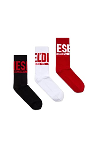 Diesel Herren Skm-ray-threepack Socken, E4273-0QATV, L (3er Pack) von Diesel