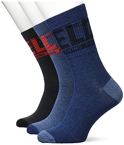 Diesel Herren Skm-ray-threepack Socke, E6666-0QATV, L (3er Pack) von Diesel