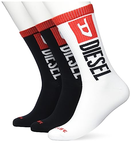 DIESEL Herren Skm-ray-threepack socken, E4877-0DPAX, S (3er Pack) von Diesel